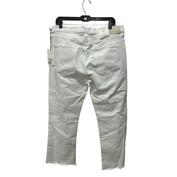 CITIZENS of HUMANITY Isola Cropped Boot Women White Jeans 33 - Picture 3 of 7